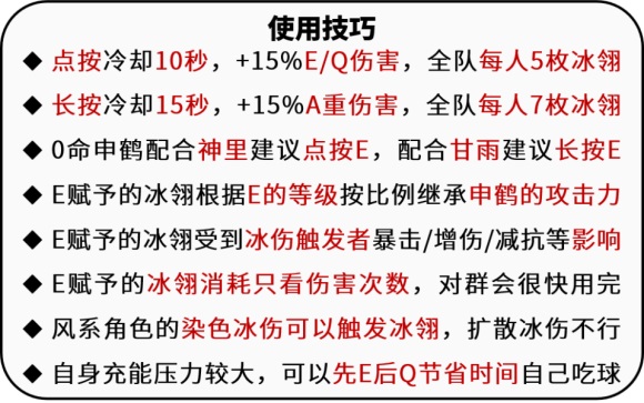 原神申鹤使用技巧是什么原神申鹤使用技巧一览