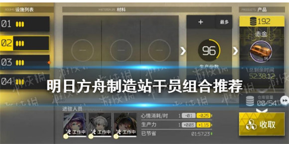 明日方舟制造站2021版干员怎么搭配制造站干员搭配推荐
